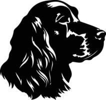 campo spaniel silhouette ritratto vettore