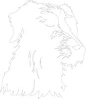 Scozzese Deerhound schema silhouette vettore