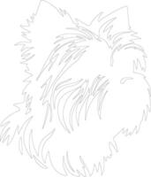 affenpinscher schema silhouette vettore