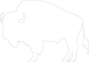 bufalo schema silhouette vettore