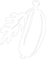 papaia schema silhouette vettore