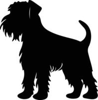 sealyham terrier nero silhouette vettore