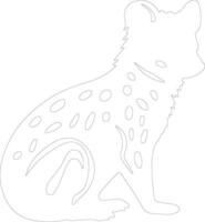 quoll schema silhouette vettore