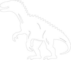 quaesitosauro schema silhouette vettore