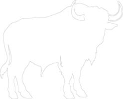 capebuffalo schema silhouette vettore