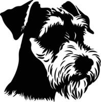 gallese terrier silhouette ritratto vettore