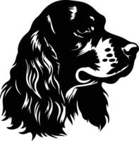 inglese cocker spaniel silhouette ritratto vettore