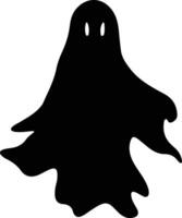 fantasma nero silhouette vettore