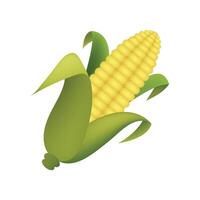 Mais emoji vettore design. arte illustrazione agricoltura cibo azienda agricola Prodotto. Mais isolato su bianca sfondo.