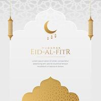 Ramadan kareem eid mubarak sfondo design modello con d'oro ornamenti vettore