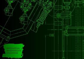 fabbricazione di strumenti meccanici. background tecnico astratto vettore