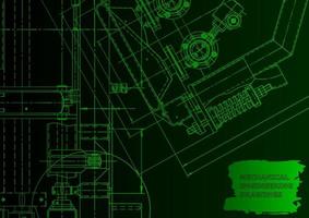 sistemi di progettazione assistita da computer. illustrazioni tecniche, background vettore