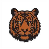 tigre testa vettore illustrazione logo tigre t camicia design