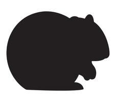 agouti silhouette azione vettore illustrazione.