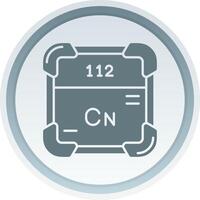 copernicium solido pulsante icona vettore