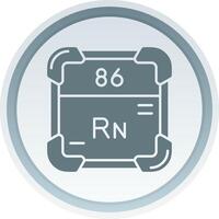 radon solido pulsante icona vettore