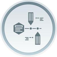 sequenza temporale solido pulsante icona vettore