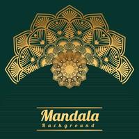 sfondo mandala di lusso con motivo arabesco dorato stile arabo arabesco dorato per mandala decorativo in stile ramadan islamico. disegno di arte floreale ornamentale, copertina, poster, volantino vettore