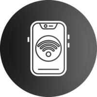 Wi-Fi solido nero icona vettore