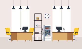 moderno coworking la zona ufficio interno illustrazione vettore