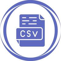 csv vettore icona