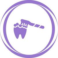 spazzolatura denti vettore icona