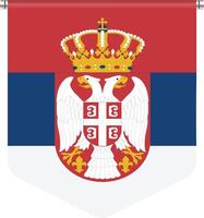 vettore di bandiera serbia