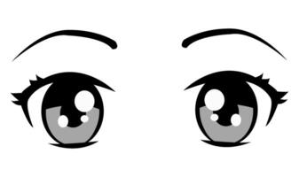 illustrazione vettore grafico di occhio, Perfetto per animazione disegno, cartone, anime, le persone, facce, eccetera.