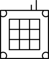 arrotondato pieno modificabile ictus campionatore icona vettore