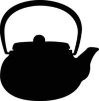 tè pentola icona nel piatto stile. isolato su tè bollitore o teiera cartello e simbolo. teiere, potabile caffè pentola. astratto design logotipo arte vettore per applicazioni sito web