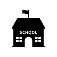 scuola edificio icona vettore design modelli semplice e moderno