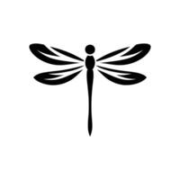 minimalista libellula logo design vettore