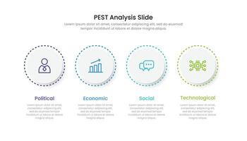 peste analisi diapositiva Infografica modello con icone vettore