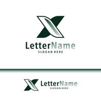 moderno lettera X logo design vettore. creativo X logo concetti modello vettore