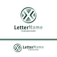 moderno lettera X logo design vettore. creativo X logo concetti modello vettore
