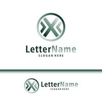 moderno lettera X logo design vettore. creativo X logo concetti modello vettore