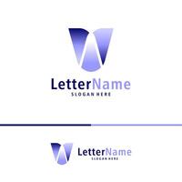 moderno lettera v logo design vettore. creativo v logo concetti modello vettore