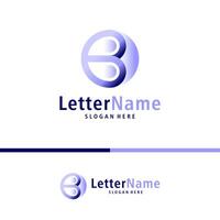 moderno lettera B logo design vettore. creativo B logo concetti modello vettore