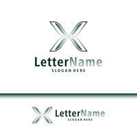 moderno lettera X logo design vettore. creativo X logo concetti modello vettore