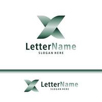 moderno lettera X logo design vettore. creativo X logo concetti modello vettore