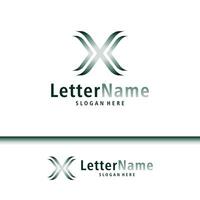 moderno lettera X logo design vettore. creativo X logo concetti modello vettore