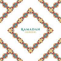 islamico geometrico ornamento Ramadan saluto design vettore