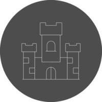 castello creativo icona design vettore