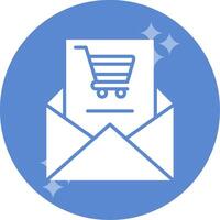 shopping e-mail vettore icona