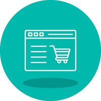 shopping sito web vettore icona