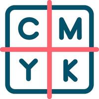 CMYK creativo icona design vettore