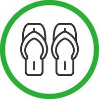 Flip flop creativo icona design vettore