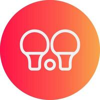 ping pong creativo icona design vettore