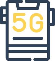 5g creativo icona design vettore