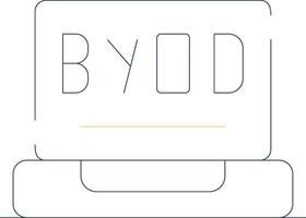 byod giro creativo icona design vettore